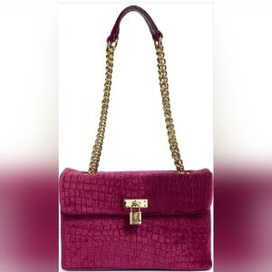 Kurt Geiger London Velvet Brixton Shoulder Bag.